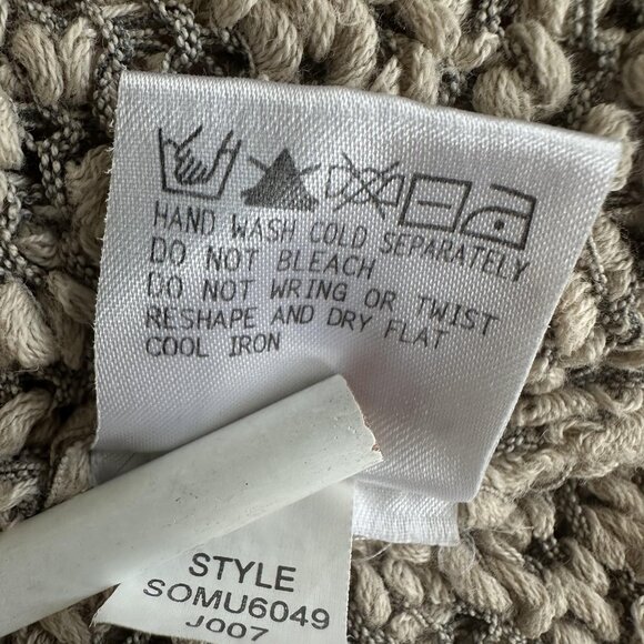 Sigrid Olsen Sport Chunky Knit Sweater Womens S Beige Textured Casual Grannycore - Picture 8 of 9